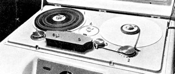 Photo of the EMI BRT1 reel tape recorder provided to the Museum of Magnetic Sound Recording by Roger Wilmut, BBC engineer from 1960